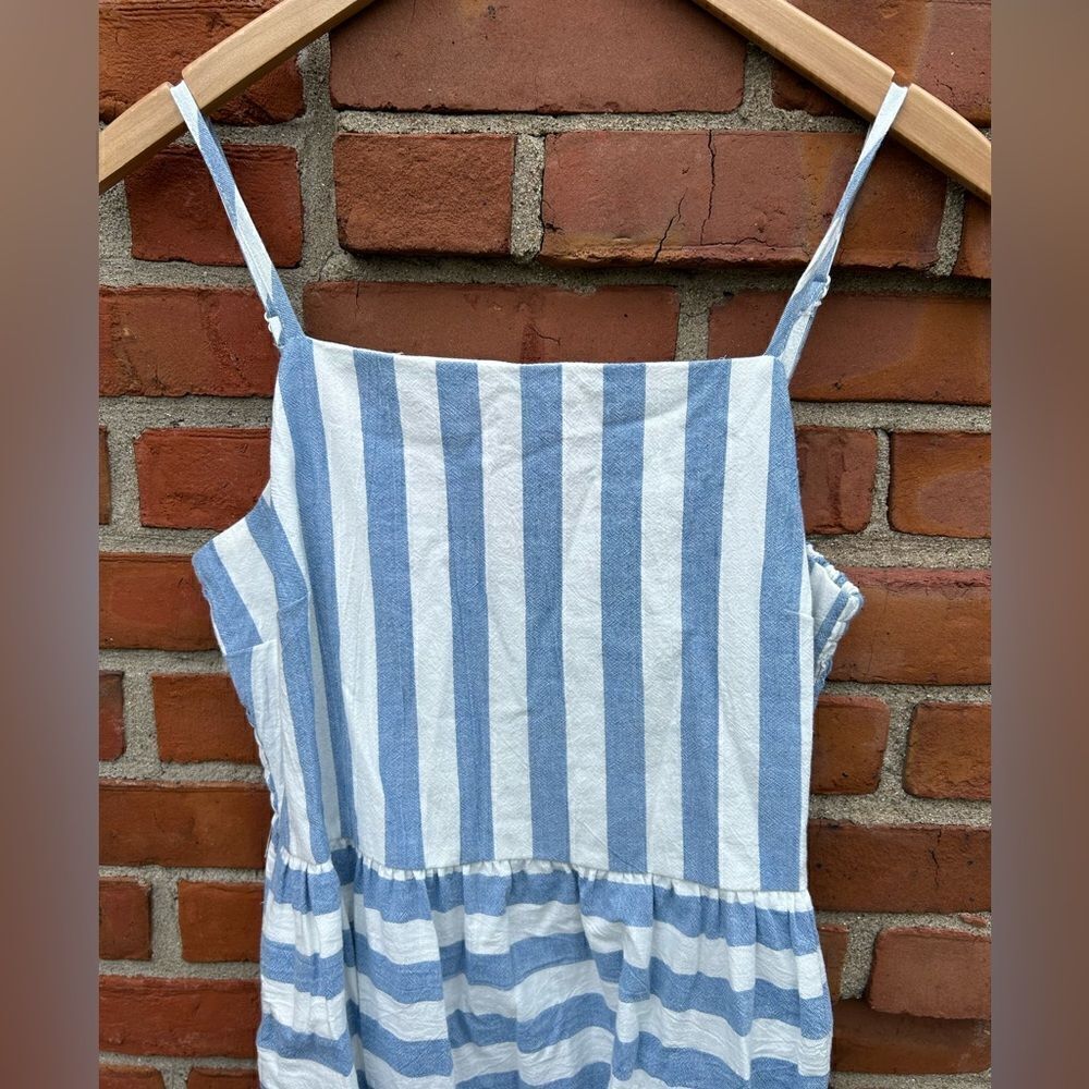 Universal Thread Blue Stripe Summer Midi Dress - Picture 4 of 4